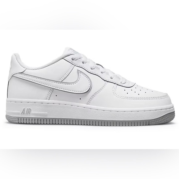 Nike Air Force 1 Low - White Wolf Grey (GS) - Picture 1 of 11